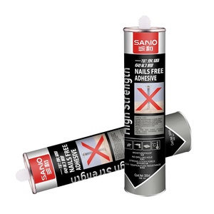 Colle haute résistance sans clou pour la construction, adhésif pour le bois, le métal et la pierre - Imperméable et résistant aux intempéries - Product Image 1