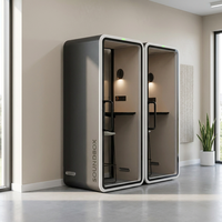 Cabine Acoustique Haute Performance Insonorisée pour Appels Téléphoniques et Visioconférences – Solution d'Isolation Sonore Professionnelle