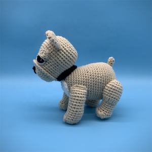 Usine personnalisé fils de coton au crochet chien Amigurumi animaux poupées Crochet bouledogue - Product Image 4