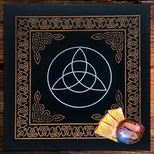 XinLan Constelaciones <span class=keywords><strong>Tarot</strong></span> Card Mantel Terciopelo Adivinación Altar Tela Juegos de mesa Oracle Card Pad Runas Suministros de brujería - Product Image 6