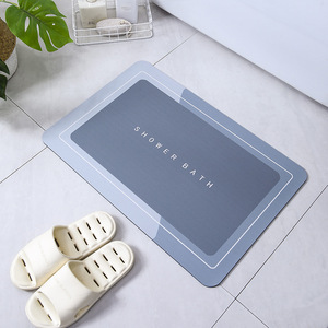 Tappetino antiscivolo ad asciugatura rapida Set di lana di cristallo assorbente in morbido PVC diatomea fango Mat resistenza allo stampo bagno cucina doccia - Product Image 6