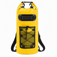Sac étanche à fermeture roll-top pour randonnée, grande capacité, double sangles, attaches élastiques, idéal pour les voyages en extérieur – Vente directe usine