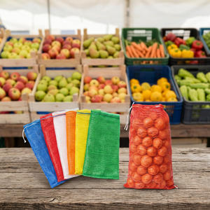 Sac d'emballage en filet tissé Leno pour la récolte agricole, le stockage des oignons, des pommes de terre, des légumes et des fruits, et la distribution commerciale - Product Image 1