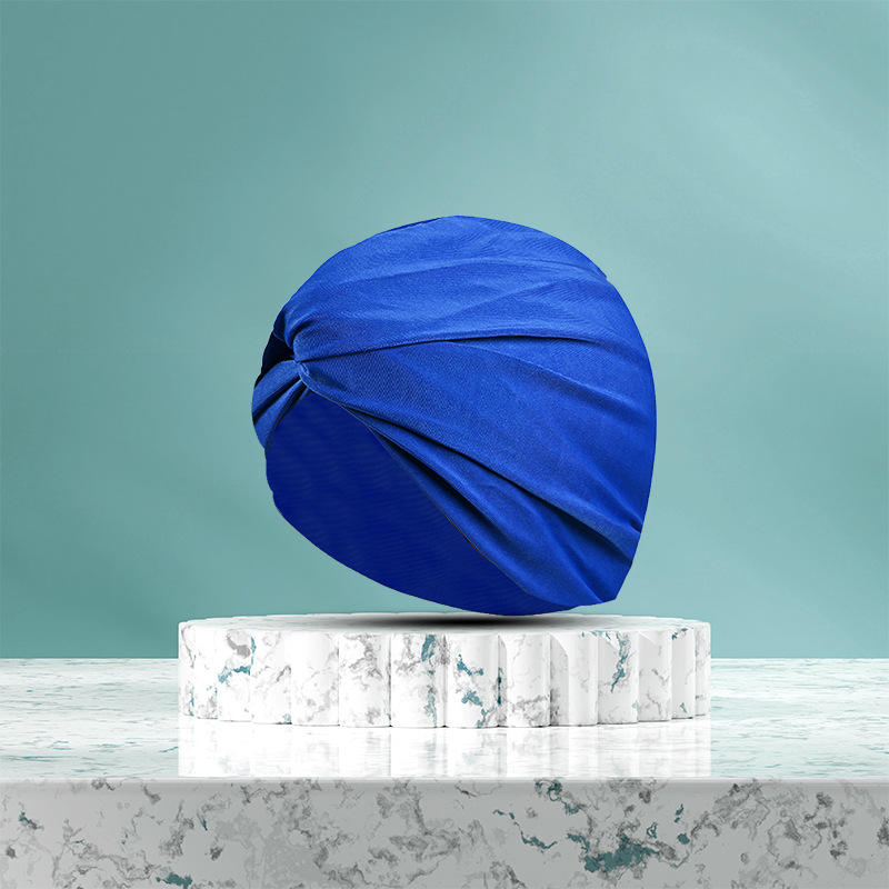 Bleu (chapeau torsadé)