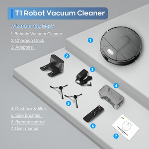 Robot Aspirador Automático Teendow, Mopa para Limpieza de Pisos Secos y Húmedos, Electrodomésticos para el Hogar, Robot de Barrido y Aspiración - Product Image 6