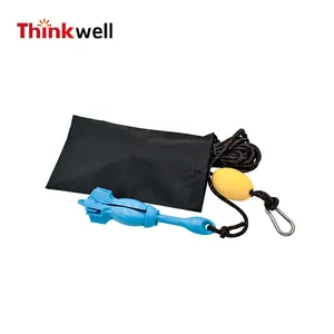 Kit de ancla plegable para kayak, ancla Marina azul, 1,5 kg