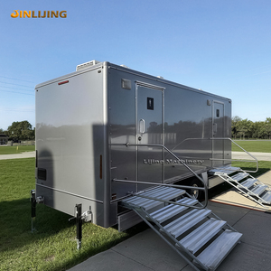 JINLIJING - Remolque de Baños Portátiles al por Mayor de Fábrica China, <span class=keywords><strong>WC</strong></span> Exterior de 2 o 3 Cabinas, Baño Portátil, Remolque de Ducha Móvil - Product Image 1