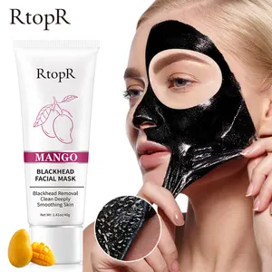 RtopR masker penghilang komedo mangga, Krim penghilang komedo kontrol minyak hidung, Strip pori-pori, perawatan jerawat