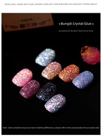 Missgooey Vernis Gel Pailleté Sans HEMA Sans TPO 20 Couleurs Haute Pigmentation Marque Privée OEM Salon de Manucure CE /CPNP