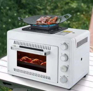 Four à gaz portable multifonctionnel 2-en-1 pour la maison, petit four de cuisson extérieur, four à pizza au gaz, grils BBQ, alimentation au butane, télécommande - Product Image 2