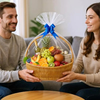 Rouleau de cellophane transparent en gros, film d'emballage transparent imperméable pour bouquets de fleurs et paniers-cadeaux