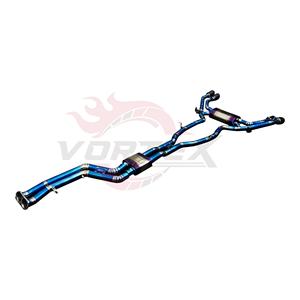 Escape Trasero Vortex Titanium Blue para BMW X3M F97 X4M F98 3.0T con Silenciador Resonado y Cuatro Salidas Negras, Configuración de Tubería Mod. U - Product Image 4