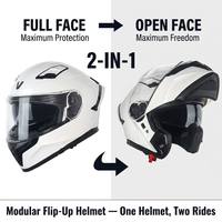 Casco Modular Abatible con Logotipo Personalizado OEM ODM, Casco Integral para Motocicleta con Doble Visor ABS EPS, Precio de Fábrica