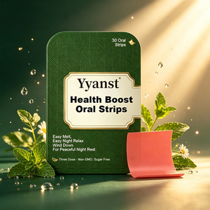Tiras Orales Easy Melt Sin Azúcar, Sin GMO, Para Mejorar la Salud, Relajación Suave Para un Descanso Nocturno Tranquilo, 30 Unidades, Película Oral Natural Relajante - Product Image 6