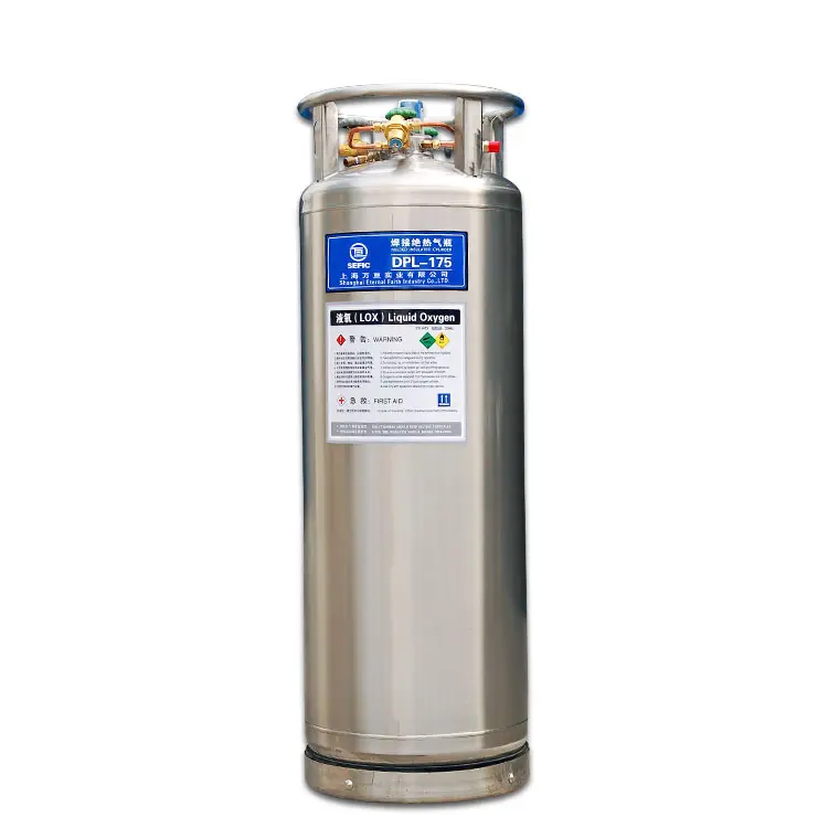 Cilindro Dewar criogenico 175L/195L/210L, serbatoio Dewar di azoto liquido