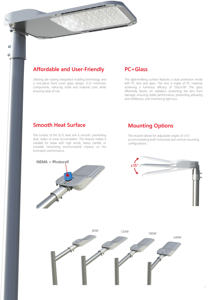 Farola LED 50W 80W 120W 180W 240W Iluminación LED para exteriores Farola LED Caminos rurales Parques Cuadrados y parques industriales - Product Image 5