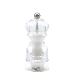 Moulin à sel VERONA en acrylique transparent H. 13CM - Product Image 1