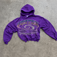 Hoodie imprimé numérique effet délavé personnalisé, coupe ample et courte, style streetwear, fabricant OEM, vente en gros de sweats à capuche oversize