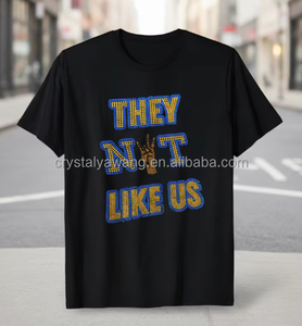Transfer in Strass SGRHO Diva Fatti a Mano dalla Fabbrica YAWANG per Magliette Personalizzate, Motivo in Cristallo 'They NOT LIKE US' Sigma Gamma Rho - Product Image 1