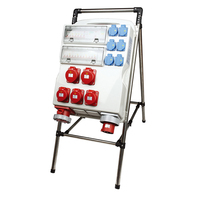Boîte de distribution d'énergie Portable 63A 28 voies pour l'extérieur, carte MCB de Distribution IP44