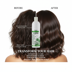 Crème capillaire nourrissante avec logo personnalisé, naturelle, biologique, végane, sans rinçage, pour cheveux bouclés, huile de jojoba, perte de cheveux et croissance - Product Image 3