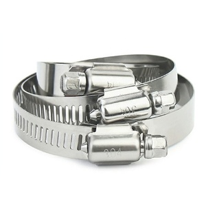 Adjustable Small American Type <strong>Hose</strong> Clip W2 W3 W4 Stainless Steel Iron Worm Gear Drive Pipe <strong>Hose</strong> Clamp - Product Image 1