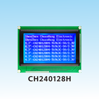 CH240128H4 240X128 COB Modul LCD Grafis Dot Matrix Baris Ganda 6963 T6963C-240x128 Layar LCD Tutorial Pabrik Langsung