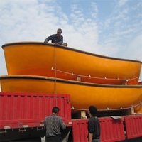 Bateau de sauvetage d'occasion de type ouvert, résistant au feu, 5,5 mètres, 16 personnes, à vendre
