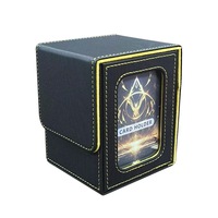 Boîtes de cartes de jeu en cuir PU personnalisées boîte de cartes à jouer à collectionner compatible avec les ponts MTG Commander en matériau PU