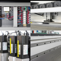 Cortadora automática de tela de cuero, cuchillo oscilante Cnc, trazador plano, cortador de precisión con cámara