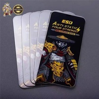 Protection d'écran en verre trempé 3D super clair de qualité AAA antistatique ESD, 9H anti-traces de doigts, anti-rayures, 0,4 mm, pour téléphone portable