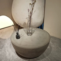 Table basse en béton GRC de style moderne et simple, sur mesure, pour salon, utilisation intérieure et extérieure, table d'appoint en béton GFRC