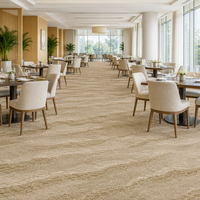 Moquette murale pour restaurant, salle à manger d'hôtel, motif imprimé en nylon, 8 mm, projet commercial