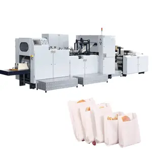 High Speed Kraft Paper Coated Paper V-boden Sharp Bottom Paper Bag Making Machine für Food Package