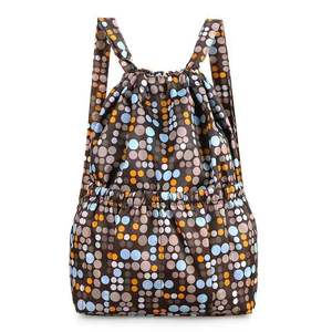 Mochila con cordón de moda Vintage personalizada, gran capacidad, viaje, poliéster impermeable para uso al aire libre, bolsa con cordón - Product Image 3