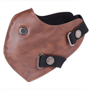 <span class=keywords><strong>Masque</strong></span> anti-poussière personnalisé en <span class=keywords><strong>cuir</strong></span> PU léger de style <span class=keywords><strong>vintage</strong></span>, adapté à l'utilisation avec un casque de <span class=keywords><strong>moto</strong></span> - Product Image 1