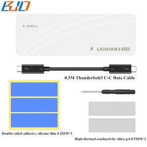 40Gbps Thunderbolt 3 tip-<span class=keywords><strong>c</strong></span> NGFF m-key PCIE X4 X4 <span class=keywords><strong>SSD</strong></span> kasa muhafazası + Thunderbolt3 veri kablosu - Product Image 6