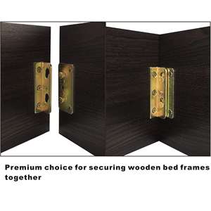 Soporte de sujeción de riel de cama Chapado en zinc de Color, accesorios de cama de esquina de Metal, soportes de conector de junta de muebles - Product Image 5