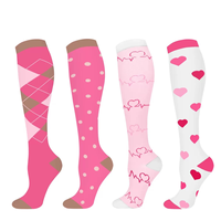 Chaussettes de compression CMAX personnalisées de haute qualité 15-20 mmHg, hauteur genou, pour infirmières, 200N 20-30 mmHg, pour hommes et femmes, vente en gros en stock