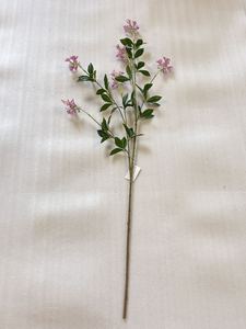 Rama de Flor Artificial de <span class=keywords><strong>Duranta</strong></span> Erecta Rosa, Ramo de Gotas de Oro Falsas con Hojas Verdes para Decoración del Hogar - Product Image 1