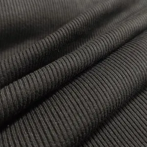 High End 2x2 Rib Free Sample 92% Rayon 8% Spandex 2x2 Rib Knit Fabric