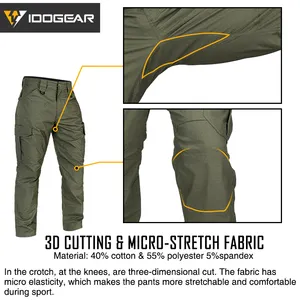 IDOGEAR, novedad, pantalones tácticos BSR, pantalones negros, pantalones para exteriores, pantalones Cargo urbanos para hombres