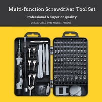 S2 — ensemble d'outils de réparation électronique, 135 en 1, outil multifonction en acier pour la réparation des téléphones et de l'ordinateur avec boîte portable