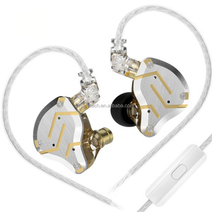 Écouteurs HiFi <span class=keywords><strong>KZ</strong></span> <span class=keywords><strong>ZS10</strong></span> <span class=keywords><strong>PRO</strong></span> avec coque colorée, finition brillante or, violet, bleu, noir, écouteurs audio filaires - Product Image 2