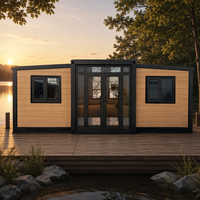 Maison conteneur préfabriquée moderne ventilée et extensible de 10 pieds avec garantie, idéale pour bureau, hôtel et magasin