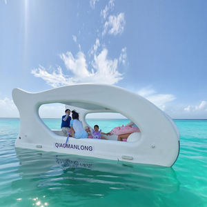 Lujoso catamarán inflable eléctrico de barco flotante de ocio para pesca y catamarán de deportes acuáticos - Product Image 3