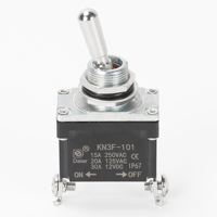 Saklar Toggle 30A 12VDC IP67 Tahan Air Tugas Berat SPST ON-OFF 2 Pin Maks 220V Saklar Kontrol Listrik
