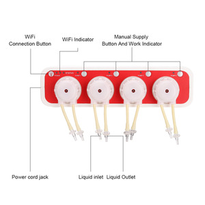 Jebao Wifi Automatische Dosator Hoge Precisie Mini Vierkant Ontwerp Universele Spanning 4-kanaals Titratie Pomp Voor Zeerif <span class=keywords><strong>Aquarium</strong></span> - Product Image 2