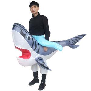 2024 Blow up Riding Dinosaur t-rex Dragon Ropa inflable Atmósfera divertida Accesorios Halloween Inflable Traje <span class=keywords><strong>de</strong></span> Mascota <span class=keywords><strong>de</strong></span> dibujos animados - Product Image 4