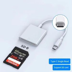 Adaptateur OTG 2 en 1 lecteur de carte Type-C vers carte SD/TF lecteur de carte mémoire <span class=keywords><strong>pour</strong></span> <span class=keywords><strong>MacBook</strong></span> <span class=keywords><strong>Pro</strong></span> ordinateur portable PC caméra téléphones mobiles Type-c - Product Image 2